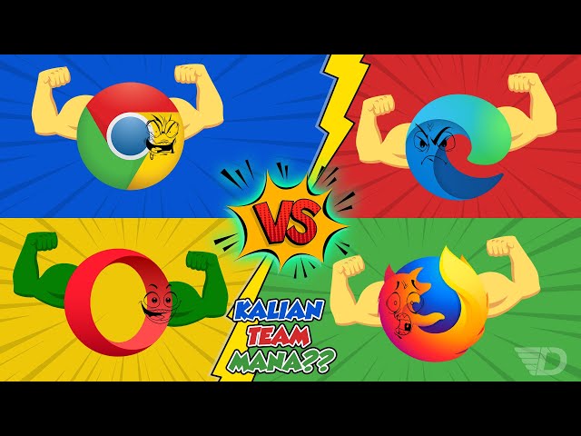 WEB Browser Terbaik GOOGLE CHROME VS MICROSOFT EDGE VS FIREFOX VS OPERA 2021!