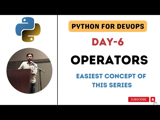 Day-6 | Operators | Python for DevOps #python  #abhishekveeramalla