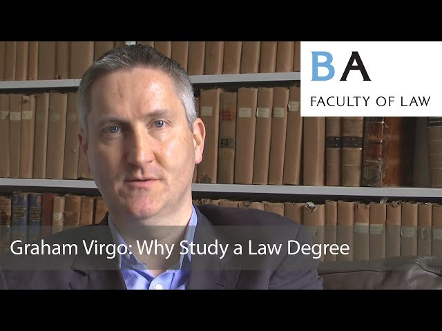 Graham Virgo: Why Study a Law Degree