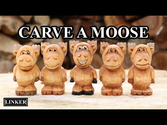 How to Carve a Character Moose -Full Woodcarving Tutorial