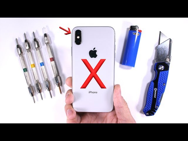 iPhone X Durability Test - Scratch BURN and Bend TESTED!