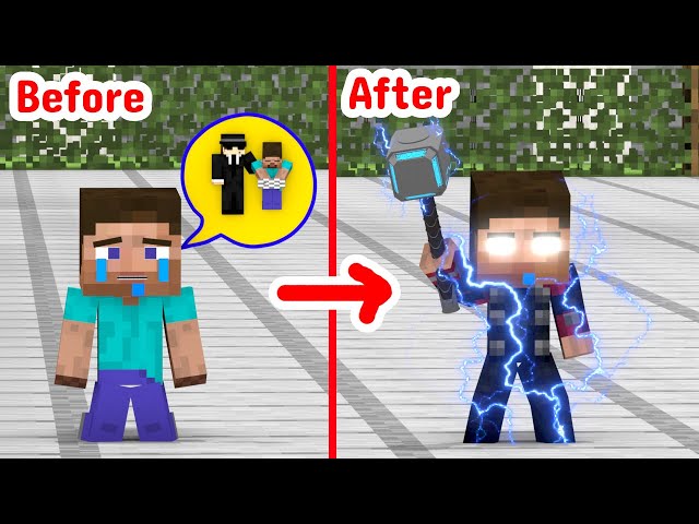 Monster School : Baby Steve Becomes Thor - Minecraft Animation