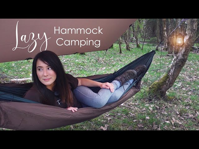 Lazy Hammock Camping • Eyes in the Night 👀 Solo Wild Camping in the Woods
