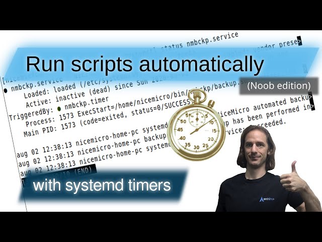 Running scripts periodically using systemd (timed automation)