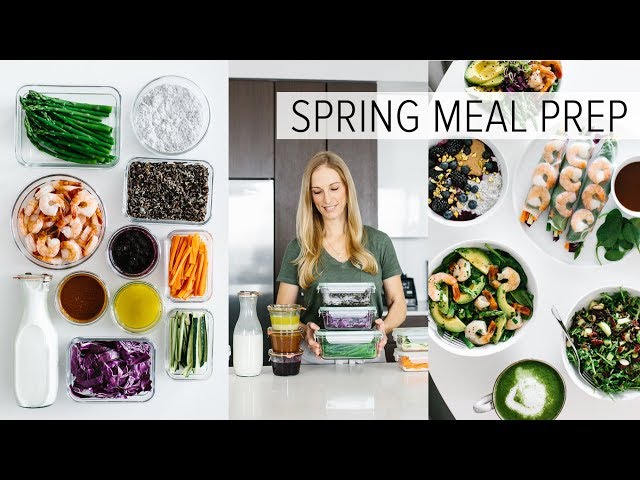 MEAL PREP for SPRING | healthy recipes + PDF guide