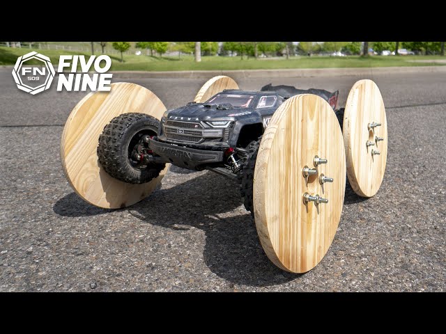 Rc Car with Wood wheels