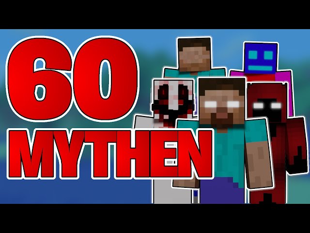 60 MINECRAFT MYTHEN in einem VIDEO! (HALLOWEEN SPECIAL)