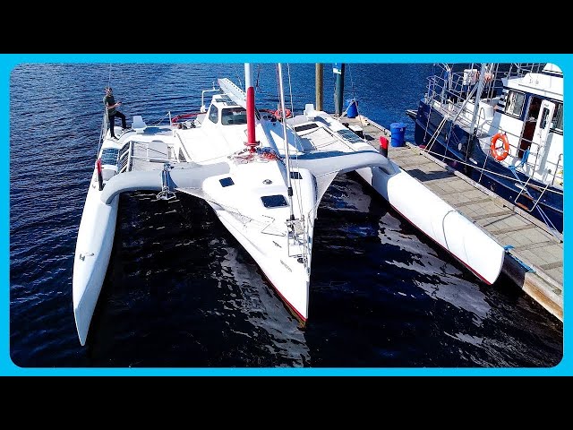 Should We BUY THIS BOAT? Trimaran "Amilee" [Full Tour] Learning the Lines