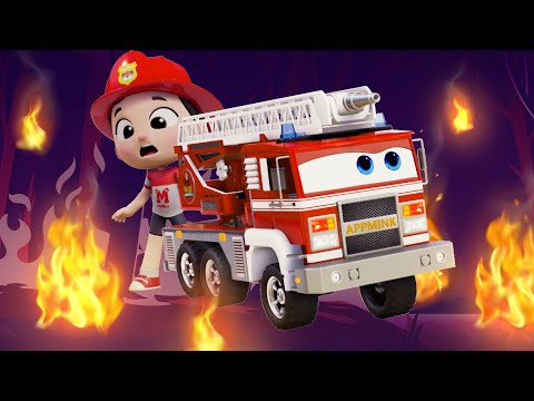 Best Firetruck moments | Fire Truck Song | Little Aaron had a Truck #appMink Kids Song & Nursery