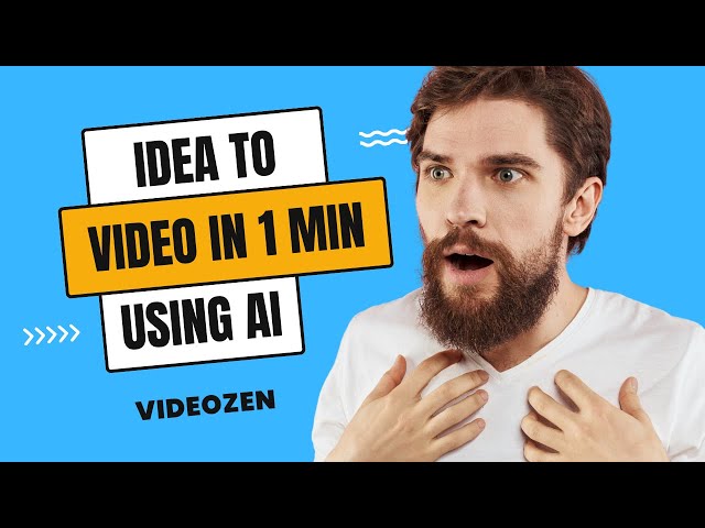 Convert Any IDEA into VIDEO with VideoZen's Generative AI | Text to Video