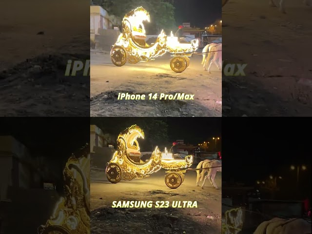 Samsung S23 Ultra better than iPhone 14 Pro/Max in Video? #shorts
