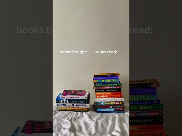 books i bought vs. books i actually read
