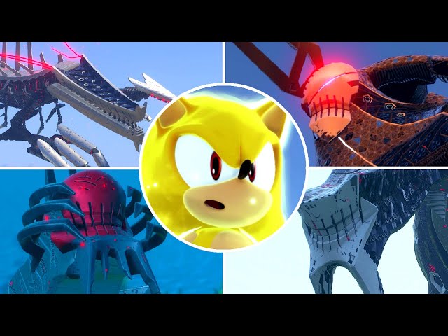 Sonic Frontiers - All Bosses (4K HD)