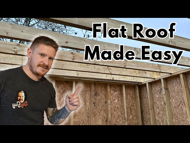 How i Built a Garden Room Workshop Flat Roof Quickly - Workshop Build PT4