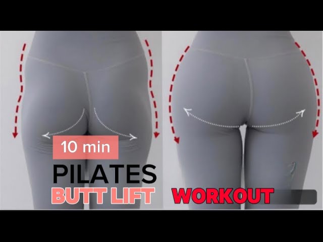 10 min Pilates Butt Lift Workout | Round booty | No Equipment Get Perfect Body For Girls At Home