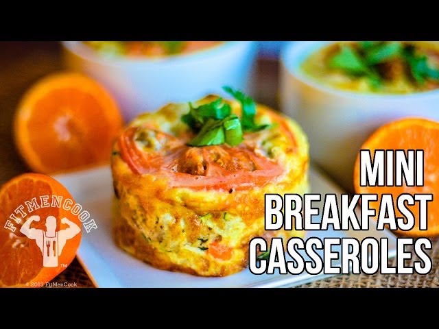 FitMenCook Mini Breakfast Casseroles / Mini Cacerolas para el Desayuno