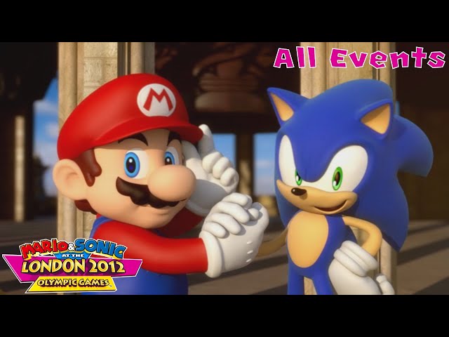 Mario & Sonic at the London 2012 Olympic Games (Wii) [4K] - All Events (Hard Mode)