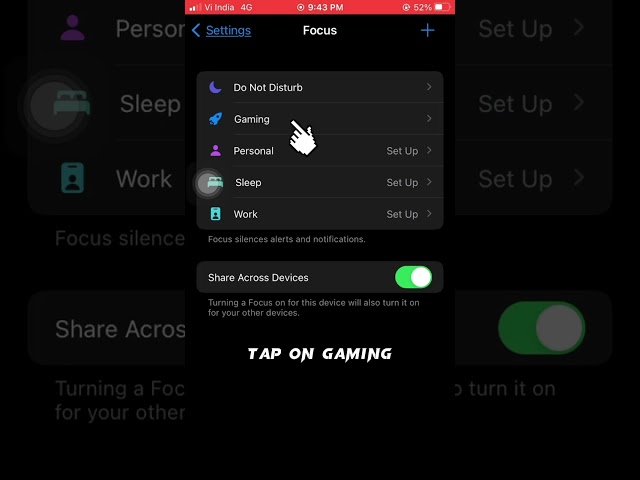 #SHORTS   How To Enable Gaming Mode in iphone 2023 || Gaming Mode in iphone  || iphone Gaming Mode