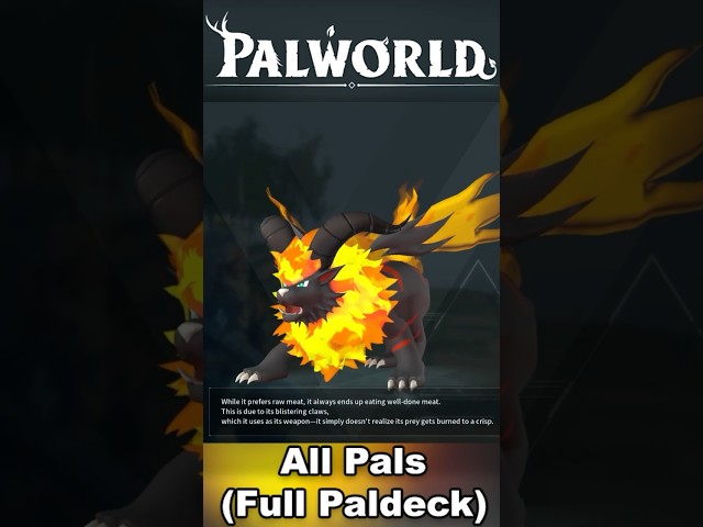 Palworld - All Pals (Full Paldeck) #shorts