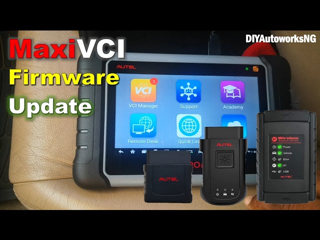 How to UPDATE Autel VCI FIRMWARE: VCI update for Autel Scanners