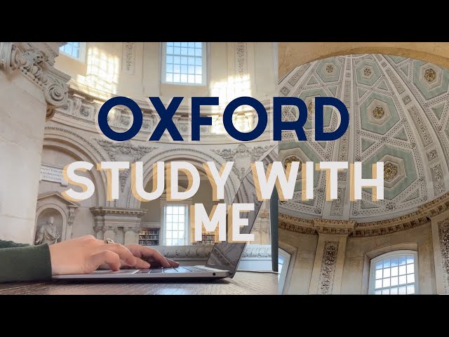 1.5 HOUR STUDY WITH ME | University of Oxford | Radcliffe Camera | Library sounds