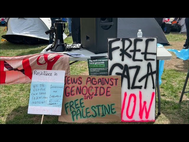 Students launch Pro-Palestinian encampment at McGill over conflict in Gaza