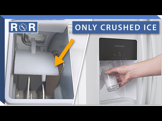 Only Crushed Ice is Dispensing? (Refrigerator Troubleshooting) | Repair & Replace