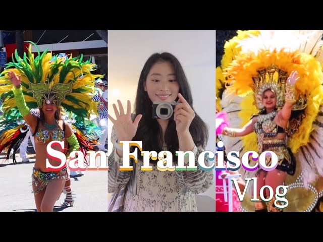 SFvlog | Mission Carnaval SF, BAGGU Shopping, Lunch at Market st | 샌프란일상 | 미션 카니발퍼레이드, 지중해음식 맛집