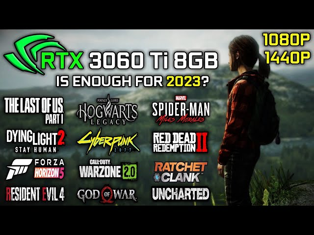 RTX 3060 Ti 8GB | Test in 20 Games | Ray Tracing + DLSS | 1080p - 1440p - 2160p | Detailed Test 2023