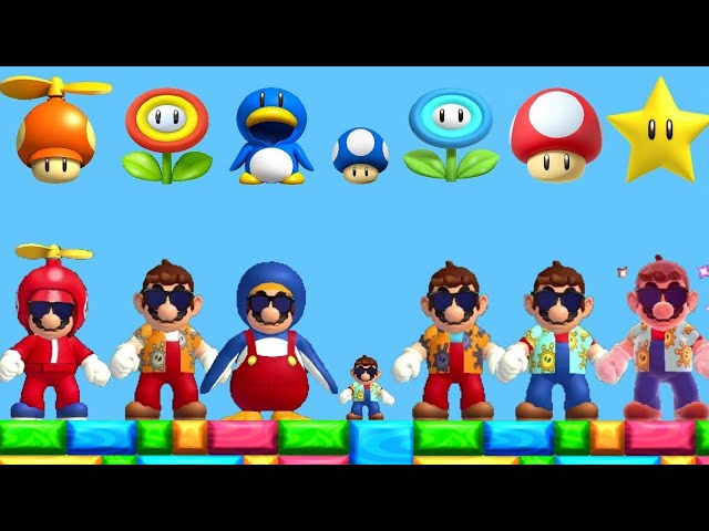 New Super Mario Bros Wii - All Mario Sunshine Power-Ups