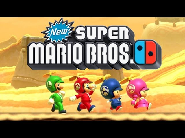 New Super Mario Bros Switch - Full Game Walkthrough