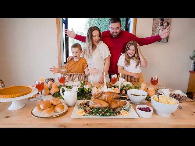 New Zealand Family Celebrates THANKSGIVING For the First Time! (Never tried turkey or pumpkin pie)