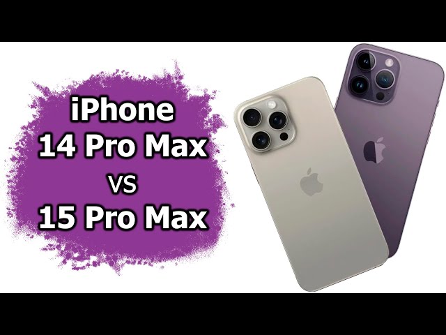 Сравнение Apple iPhone 14 Pro Max и 15 Pro Max