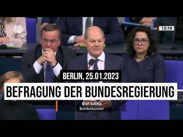 25.01.2023 #Berlin Befragung der Bundesregierung #Bundeskanzler #OlafScholz