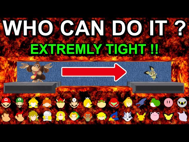 Who Can Make It? Extremly Tight Lava Tunnel - Super Smash Bros. Ultimate