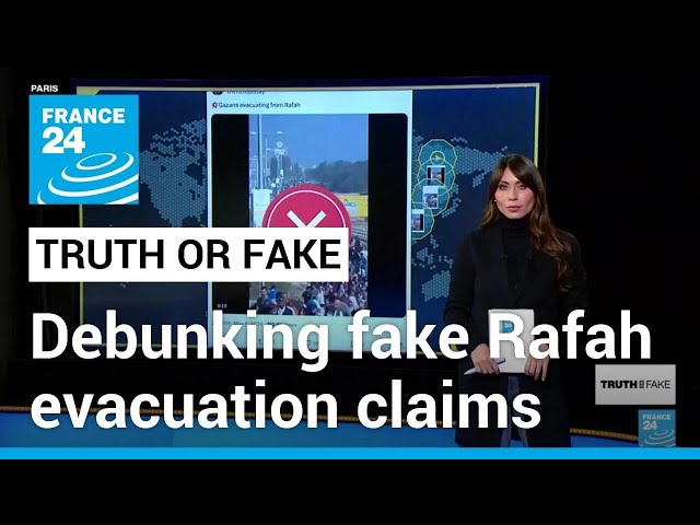 No, this video does not show Gazans evacuating Rafah by the thousands • FRANCE 24 English