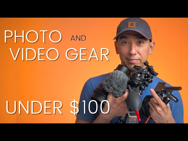 Camera accessories under $100 | Neewer 660 LED, Andycine R1, gorillapod, Peak Design Camera Clip