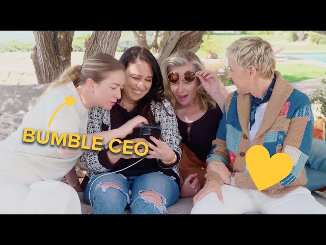 Ellen Sets Up a Dating Profile for Claudia with Bumble's CEO