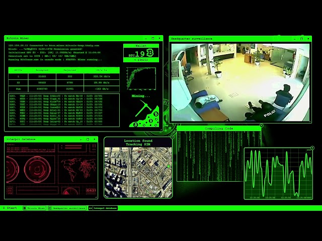 Ophidic Displays: #hacker Sim by Pranx - 1 Hour