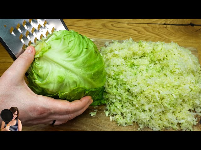 Cabbage tastes better than meat.Why didn't I know this cabbage recipe.Cabbage with potatoes. ASMR