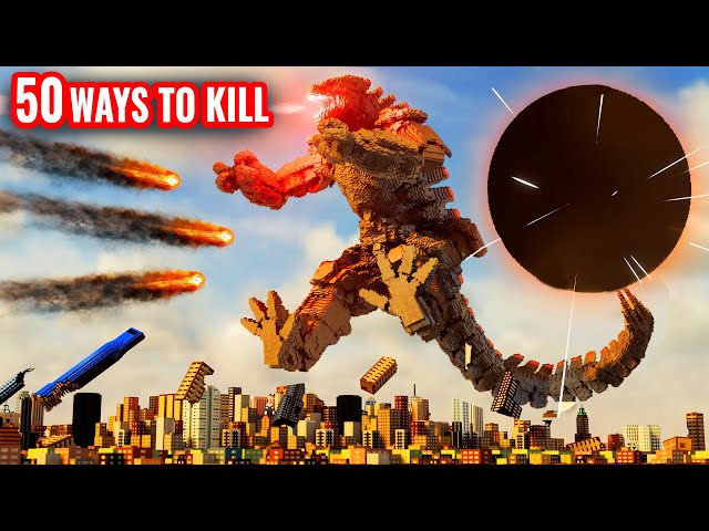 50 Ways to Kill MECHAGODZILLA 😱 Teardown