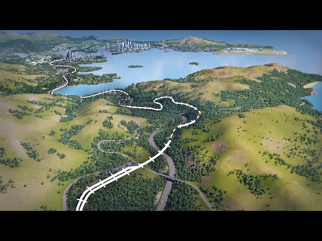 My Most Scenic Train Journey in Cities Skylines | Oceania 60