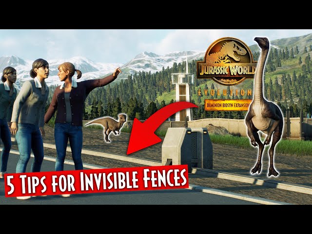 PETTING ZOO & MORE! 5 CREATIVE TIPS FOR INVISIBLE FENCES | Jurassic World Evolution 2 Dominion DLC