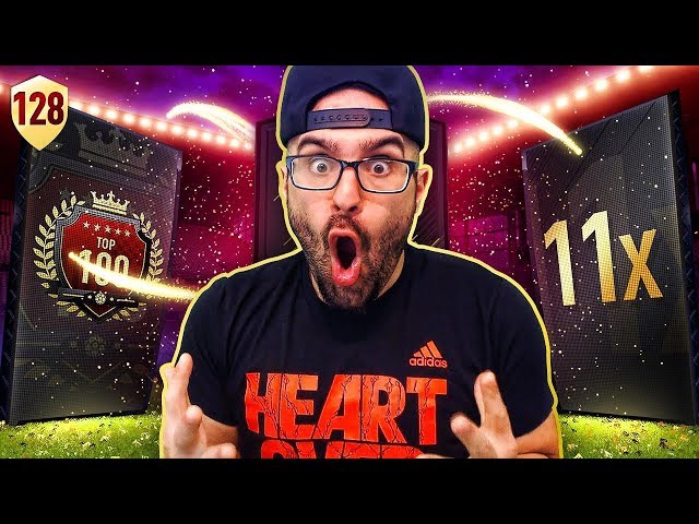 800,000 COINS MADE! MY TOP 100 REWARDS PACK! FIFA 18 Ultimate Team Road To Fut Champions #128 RTG