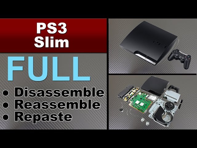 HOW TO CLEAN AND  REPASTE YOUR PS3 SLIM ( playstation 3 slim console )