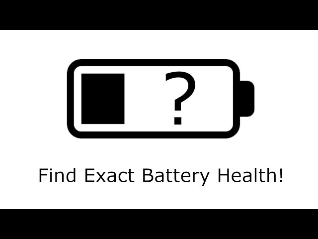 Quickly Determine the Exact Health of a Laptop Battery With One Simple Command!