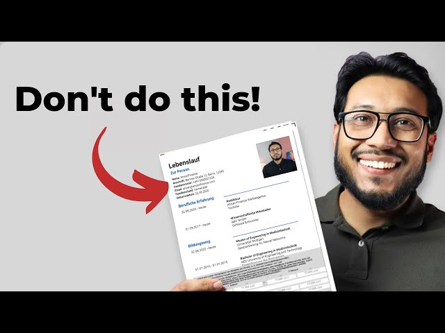 How to get a Job in Germany - Best Resume Tips