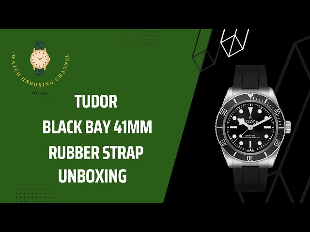 2024 Tudor Black Bay 41mm Black Rubber Strap - Unboxing