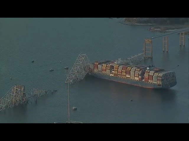 LIVE LOOK: Baltimore bridge collapse