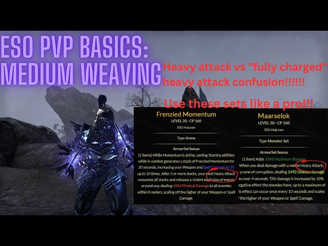 Elder Scrolls Online PvP Basics: How to medium attack